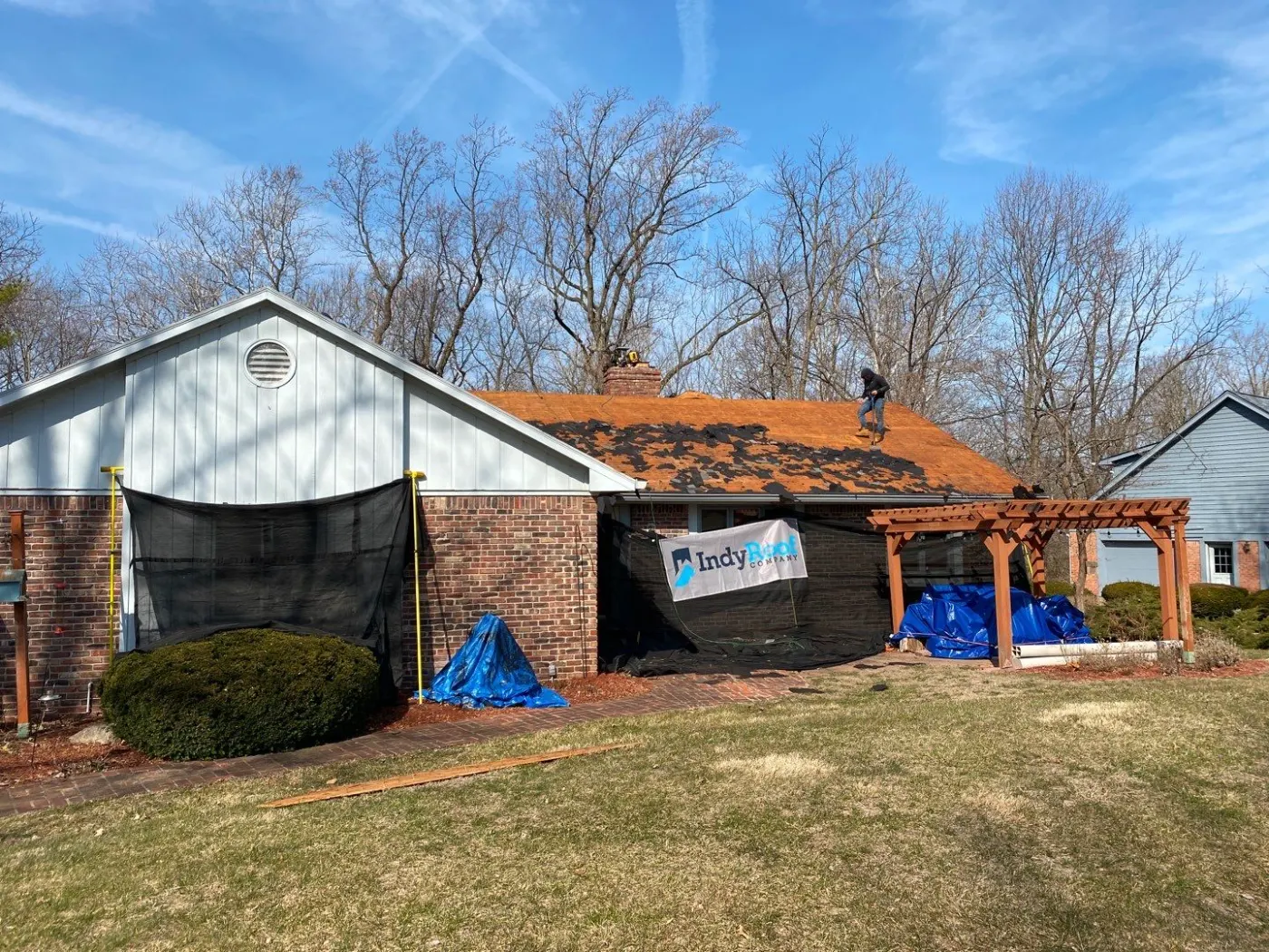 Fiber cement siding installed on a New Palestine home